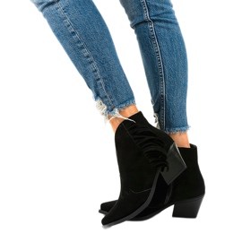 Botines de ante negros de Joesler cowboy boots 4