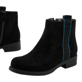 Botas planas negras botas aislantes Thelsys negro azul 1 Botas planas negras botas aislantes Thelsys negro azul 1