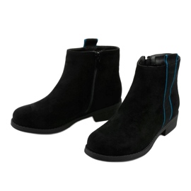 Botas planas negras botas aislantes Thelsys negro azul 2 Botas planas negras botas aislantes Thelsys negro azul 2