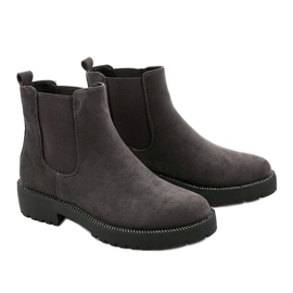 Botas planas de ante gris Nahneva 3