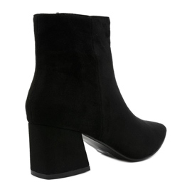 Botas negras sobre poste de gamuza ecológica Coradise negro 4