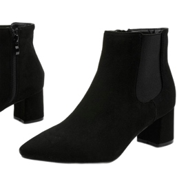 Botines de ante negro con elástico Prestons 1