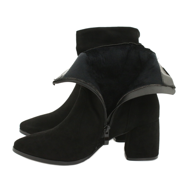 M.Daszyński Botas de ante negro MR2025-10 4 M.Daszyński Botas de ante negro MR2025-10 4