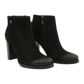 Arka Botas de gamuza negra para mujeres 7213 negro 2