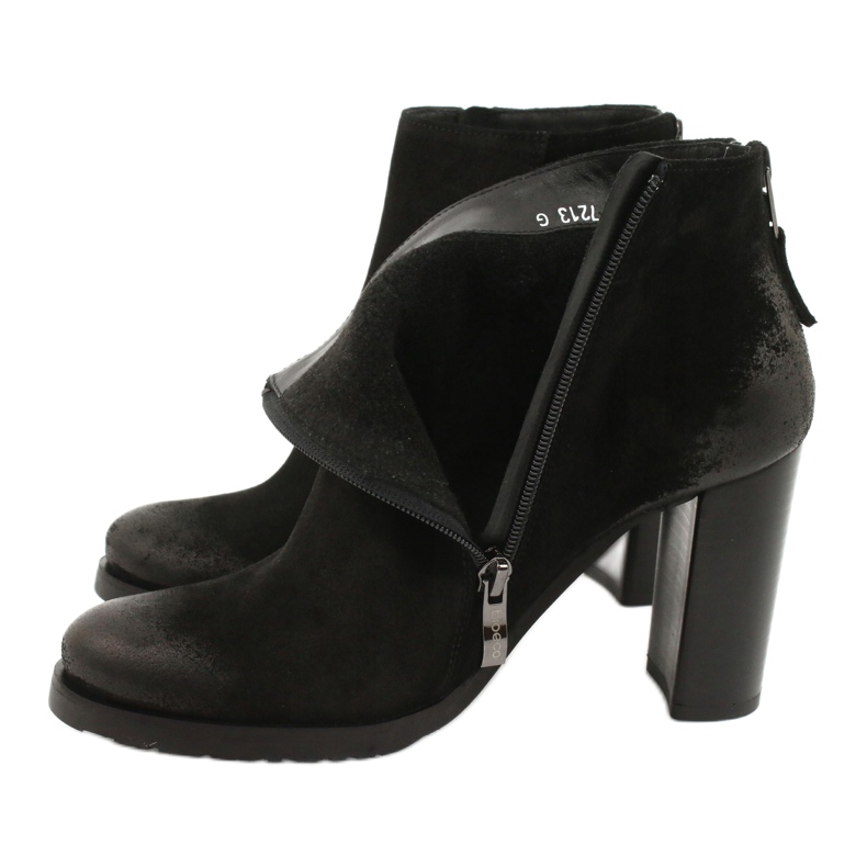 Arka Botas de gamuza negra para mujeres 7213 negro 3