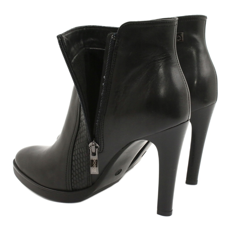 Botas de mujer de piel Arka 7245 negro 3