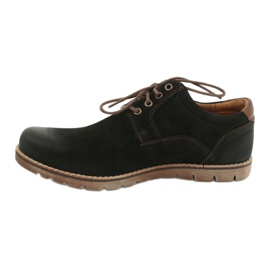 Zapatos casual con cordones para hombre Riko 761, negro 1