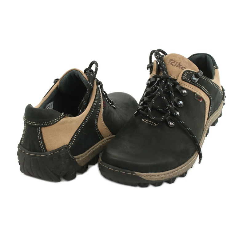 Riko Trekking Deportivo Hombre 474 negro beige 3