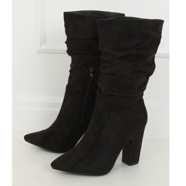 Botas negras de tacon alto D7510 Negro 1 Botas negras de tacon alto D7510 Negro 1