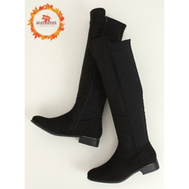 Botas de montar con parte superior flexible negra B0-281 Negra negro 2