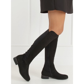 Botas de montar con parte superior flexible negra B0-281 Negra negro 3