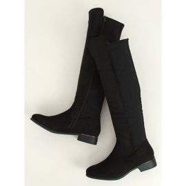 Botas de montar con parte superior flexible negra B0-281 Negra negro 1
