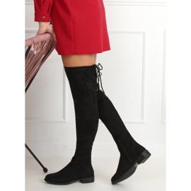 Botas sobre la rodilla negras MR-1 Black negro 2