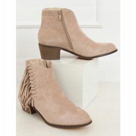 Botas con flecos beige 100-113B0-2 Nude 3
