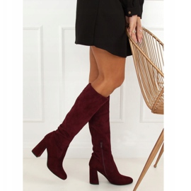 Tacones burdeos D7533 Wine Red rojo multicolor 3