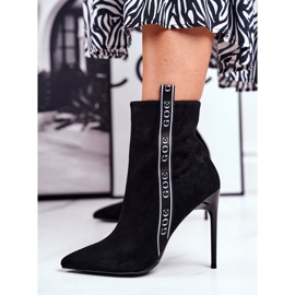 GOE Botas De Mujer Con Tacón Alto Ante Negro GG2N3005 3