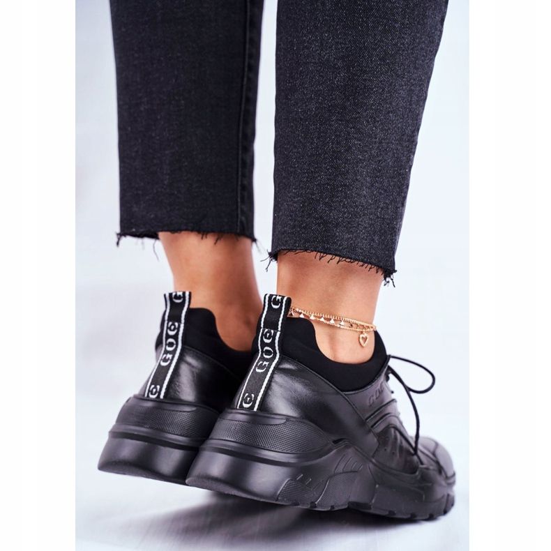 Zapatillas de Mujer Goe Leather Black GG2N3041 negro 2