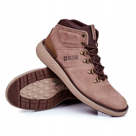 Botas Trekker de Piel para Hombre Big Star Brown GG174492 marrón 3