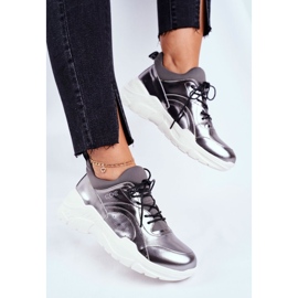 Zapatillas de Mujer Goe Leather Pewter GG2N3040 negro 4