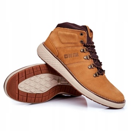 Botas Trekker de Piel para Hombre Big Star Camel GG174491 marrón multicolor 3