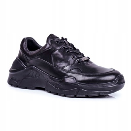 GOE Zapatos Deportivos Hombre Piel Negra GG1N3014 negro 1