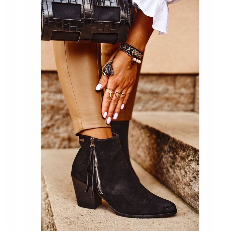 Botas De Mujer Con Tacón Alto Big Star Negro GG274362 2 Botas De Mujer Con Tacón Alto Big Star Negro GG274362 2