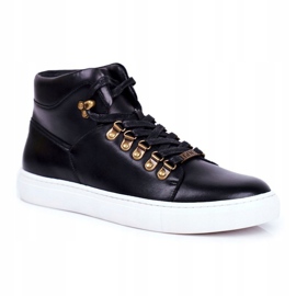 Zapatillas Hombre Piel GOE Negras GG1N3009 negro 1