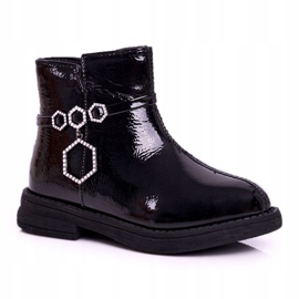 Apawwa Botas Infantiles Lacadas Negras Fami ['negro'] negro 4