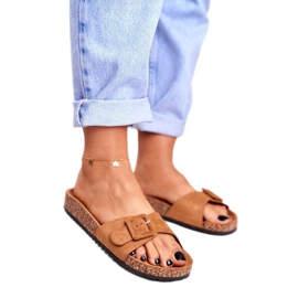 BUGO Pantuflas Marrones Mujer Hebilla Ajustable Rosaline marrón 1 BUGO Pantuflas Marrones Mujer Hebilla Ajustable Rosaline marrón 1