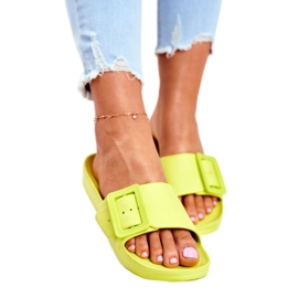 Pantuflas de Mujer Big Star con Hebilla Verde FF274A390 1 Pantuflas de Mujer Big Star con Hebilla Verde FF274A390 1