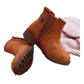 POPA Botas Infantiles Tacón Plano Camel Sicarro marrón 4