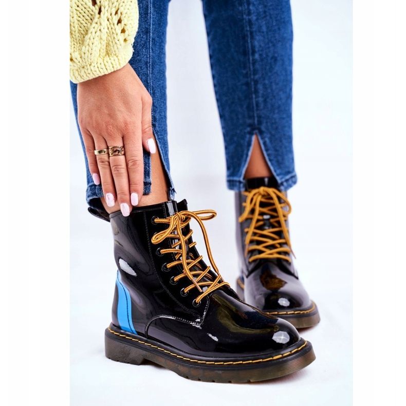 Botas de Mujer Trappers Glany Goe Leather Black GG2N3056 negro 1