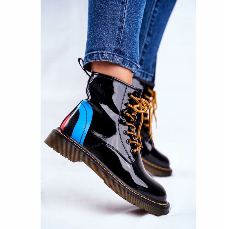 Botas de Mujer Trappers Glany Goe Leather Black GG2N3056 negro 2