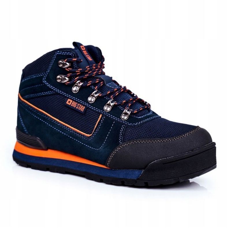 Zapatos De Trekking Para Hombre Big Star Outdoor Azul Marino GG174199 1