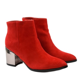 Botines rojos de ante ecológico Astihusa 3