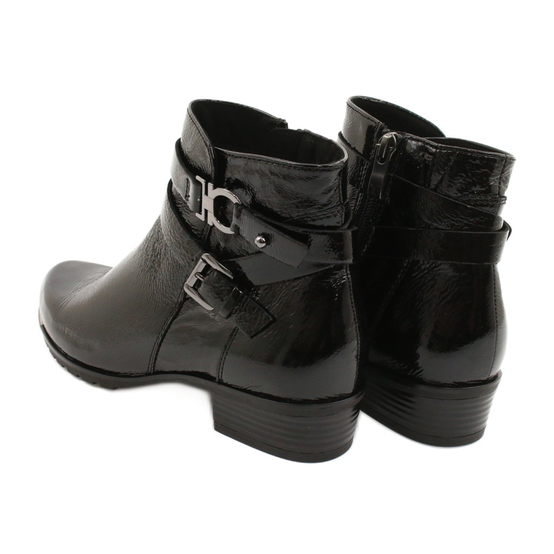 Botas de mujer Caprice lacadas 25309-25 negro 4