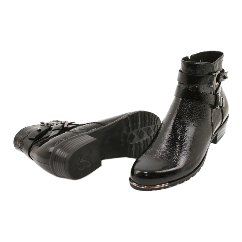 Botas de mujer Caprice lacadas 25309-25 negro 3
