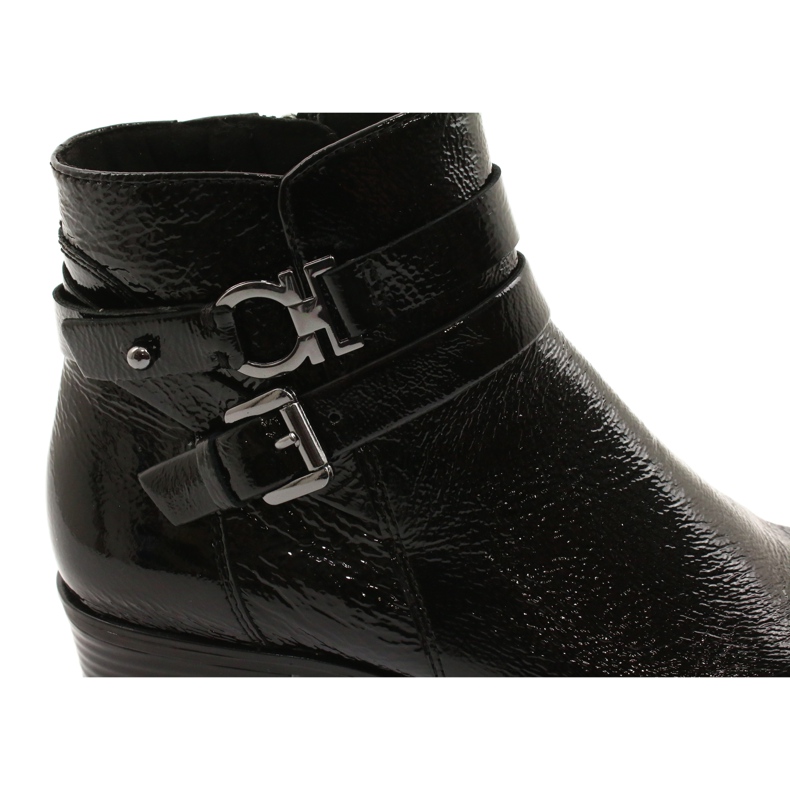 Botas de mujer Caprice lacadas 25309-25 negro 6