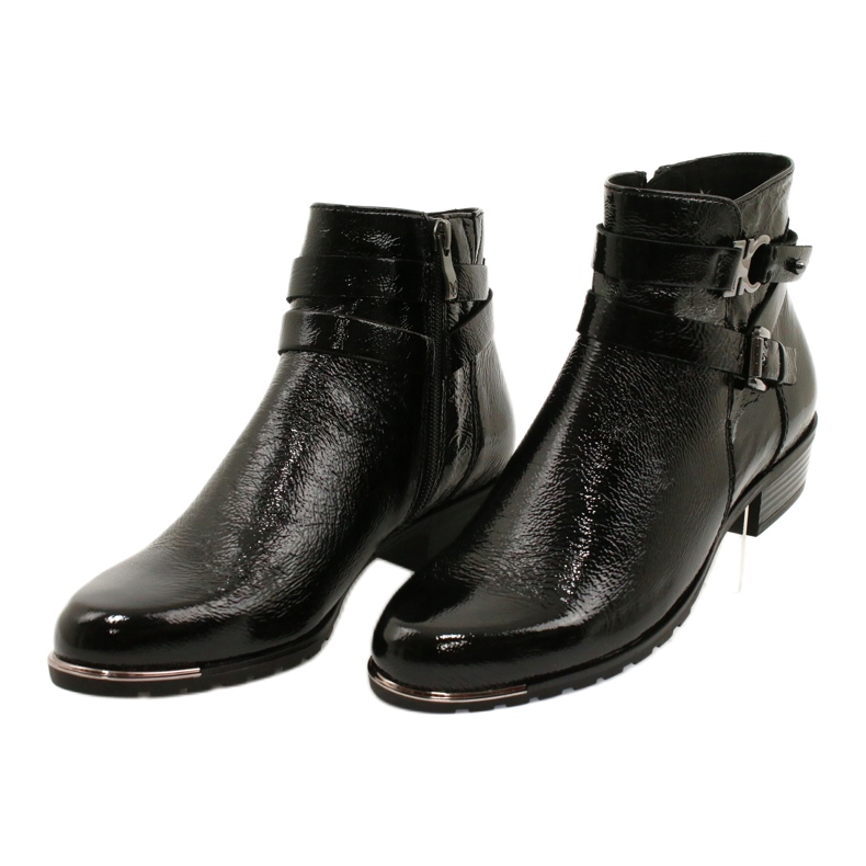 Botas de mujer Caprice lacadas 25309-25 negro 5
