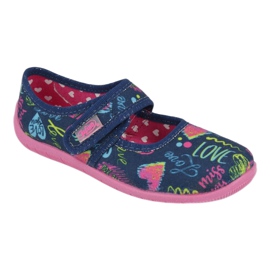 Calzado infantil befado 945Y431 azul marino rosado multicolor amarillo 1