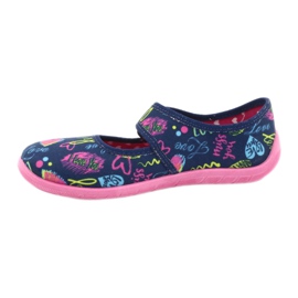 Calzado infantil befado 945Y431 azul marino rosado multicolor amarillo 2
