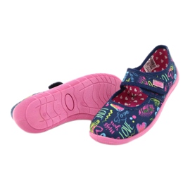 Calzado infantil befado 945Y431 azul marino rosado multicolor amarillo 4