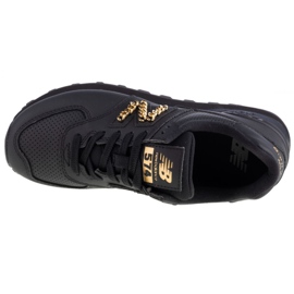 Zapatillas New Balance W WL574HNQ negro dorado 2