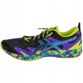 Asics Gel-Noosa Tri 12 M 1011A673-003 negro púrpura azul verde 1