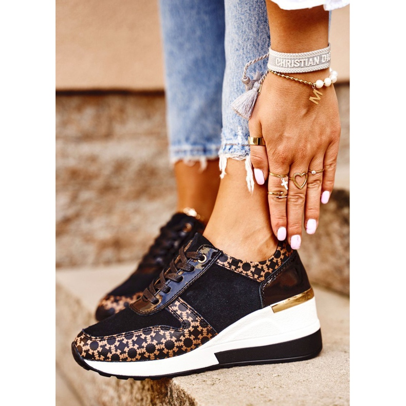 S.Barski Zapatos Deportivos De Mujer Sneakers Negro Blanco Metronus beige 1