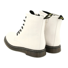 Evento Botas para mujeres, botas blancas barnizadas 20BT35-3001 blanco 6