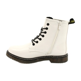 Evento Botas para mujeres, botas blancas barnizadas 20BT35-3001 blanco 4
