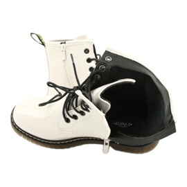 Evento Botas para mujeres, botas blancas barnizadas 20BT35-3001 blanco 7