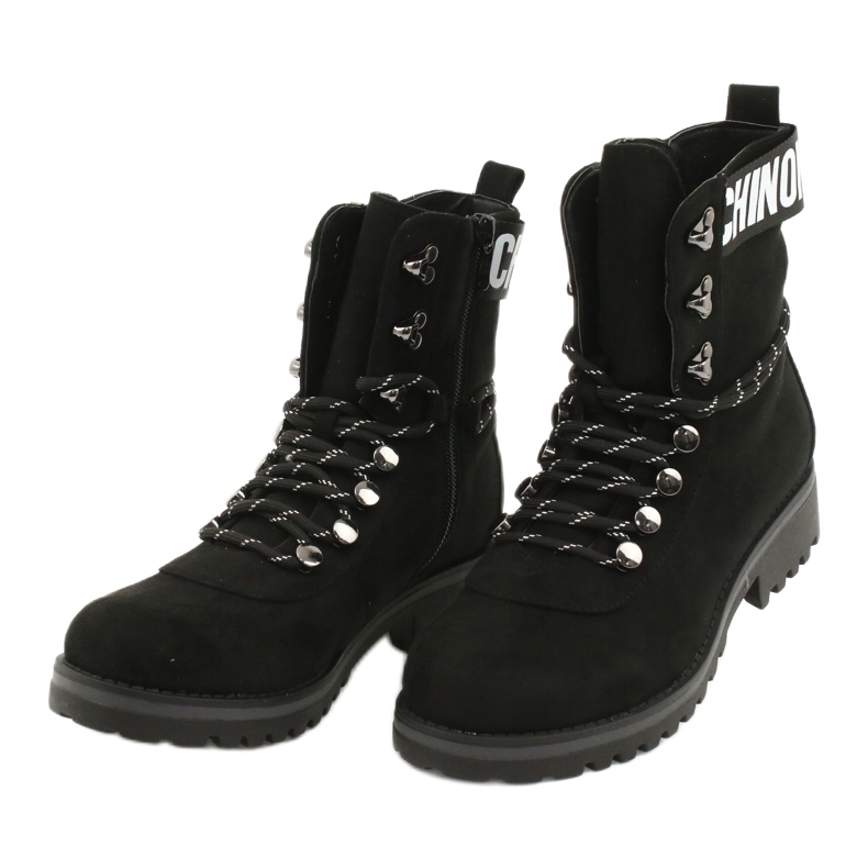 Evento Botas de madera High Black 9BT35-1331 Black Popsi negro 5