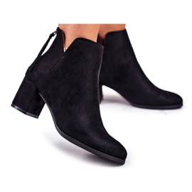 Vinceza Botas De Mujer Con Tacón Ante Negro Mimosa 4